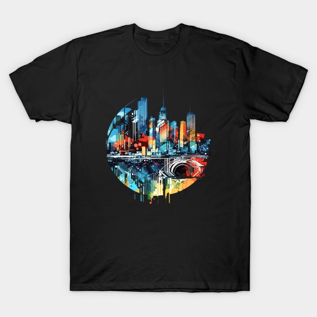 City Skylines Urbain World Fun Life Modern Challenge T-Shirt by Cubebox